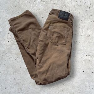Levi’s 514 Corduroy Pants Brown Size 32x32 Flawed Distressed Straight